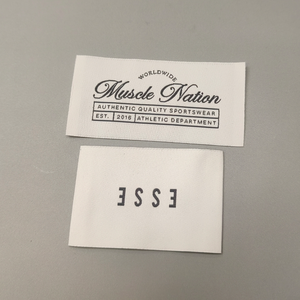 Nhà Sản Xuất Bán Hàng Trực Tiếp Giảm Giá Mật Độ Cao Giặt Mitre Gấp Dệt Nhãn Tùy Chỉnh Nhiệt Báo Chí Quần Áo Nhãn Thẻ - Product Image 5