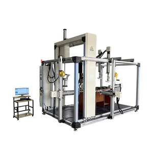 Probador de dureza de compresión de colchón multifuncional automático de Control Plc con máquina de prueba de presión lateral de aplastamiento de bordes - Product Image 3