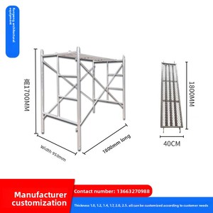 Bán Buôn Heavy-Duty Thép Giàn Giáo Thang Mạ Kẽm Bàn Đạp Cửa Phụ Kiện Thiết Kế Hiện Đại Của Các Nhà Sản Xuất - Product Image 6