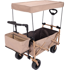 कंपी के साथ थोक पोर्टेबल फोल्डिंग वैगन गाड़ी गाड़ी गाड़ी - Product Image 2