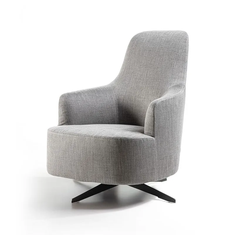 Итальянский стиль Porada, лидер продаж, высокое качество, высокое качество, мягкая атмосфера, деревянная ножка, диван-кресло для гостиной