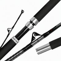 Pabrik Sumber Baru OEM Joran Pancing Laut Berat 5 Kaki 6 Inci/1.7m, Joran Trolling Kustom, Joran Big Game Lurus, Joran Pancing Tuna
