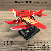 Modelo de Avión Fundido a Presión MACCHI M.39 MC.72 Hidroavión 1:72, Modelo de Aeronave de la Primera Guerra Mundial, Kits de Modelos de Aviones Metálicos, Modelo de Aviones de Combate