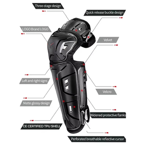 Meilleures ventes : Équipement de protection professionnel, genouillères rigides pour moto, pour une utilisation en extérieur - Product Image 6