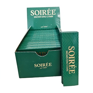 SOIRÉE Premium Brown <b>Rolling</b> Papers Hot Sell Kingsize Manual DIY Hand Easy <b>Cigarette</b> Maker Tobacco <b>Rolling</b> <b>Machine</b> Square - Product Image 6