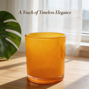 Wholesale Luxury Orange Glass <strong>Tealight</strong> <strong>Candle</strong> <strong>Holder</strong> for Home Party Wedding Valentine's Day Decor-Heat Resistant &amp; Eco-Friendly - Product Image 3