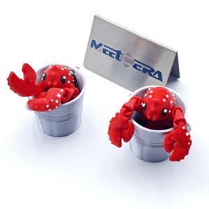 Porte-clés en forme d'écrevisse imprimé en 3D, petit cadeau pour enfants, produit de services de fabrication - Product Image 1