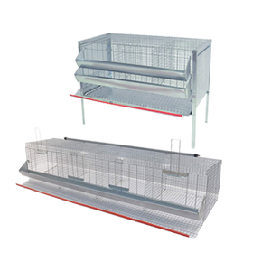 Jaula para pollos de tres celdas para gallinas ponedoras Capacidad de 9 cabezas 107x50x80 cm H con pies cómodos Herramienta de torneado de alta calidad - Product Image 1