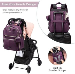 Muestra gratuita de bolsas de pañales multiusos para madres viajeras, juego de cuatro piezas, bolsa de pañales para bebé, bolso tote. - Product Image 5