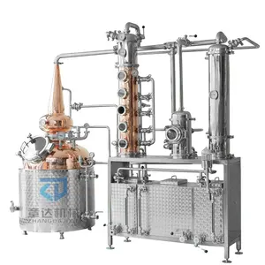 200L 500L 1000L distillatore di Whisky rame rosso alembic moonshine ancora gin apparecchiature di distillazione