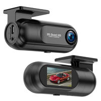 Caméra de tableau de bord 2K WiFi Mini DVR pour voiture, enregistreur vidéo avec vision nocturne automatique, boîte noire, prise en charge GPS, surveillance de stationnement 24H