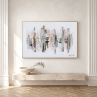 Peinture à l'huile sur toile abstraite simple et magnifique, 100% peinte à la main, texture lourde, grande peinture murale pour la décoration de la maison