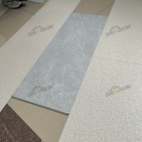 Panel de Pared Ranurado de Cuatro Lados con Relieve SPC de Grado Profesional, Revestimiento de Pared con Textura de Piedra de Tamaño Personalizado para Decoración de Edificios