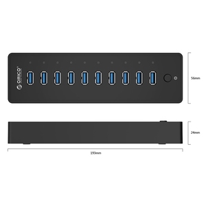 <span class=keywords><strong>Nuevo</strong></span> ORICO P10-U3-V1 HUB con 10 Puertos USB 3.0 - Product Image 3