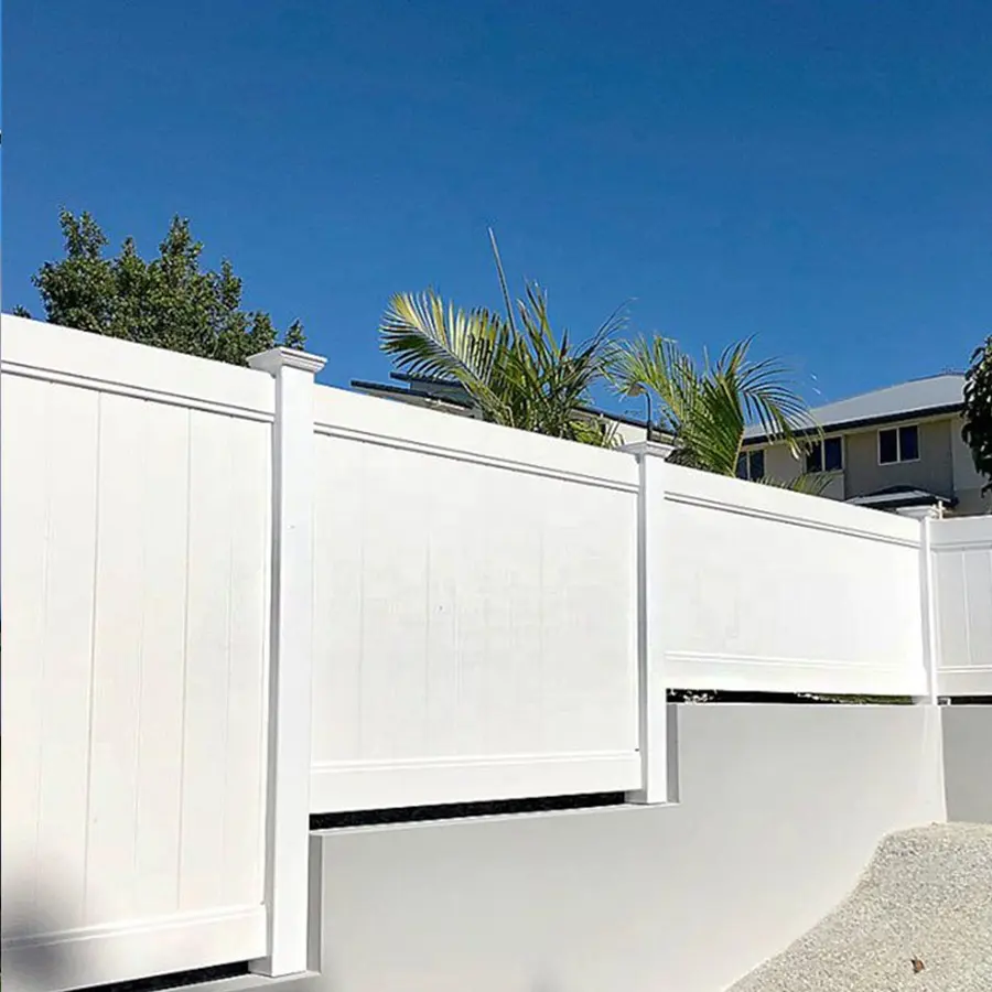 Fentech Plastic UV Resistant Easy To Assemble 6x8 Pvc Panel Farm Fence Garden Fencing Trellis New Privacy White Vinyl Fence