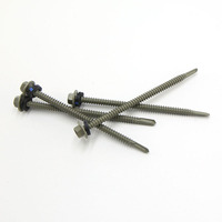 Hardware Fasteners Grey Ruspert Plated Wholesale Steel Screw Long Hex Head Self Drilling Screw