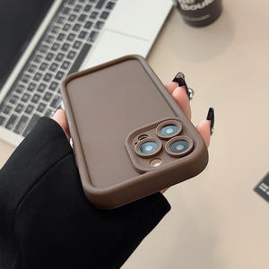 Per <span class=keywords><strong>iPhone</strong></span> 16 17 Cover in Silicone nero solido bianco <span class=keywords><strong>verde</strong></span> rosso morbido in Silicone per <span class=keywords><strong>iPhone</strong></span> 15 Pro Max <span class=keywords><strong>custodia</strong></span> protettiva antiurto - Product Image 4