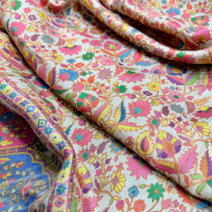 Chal de Popelina de Algodón con Estampado Floral Geométrico Tradicional para Mujer, Estilo Informal de India y Pakistán, para Uso Diario en Primavera y Verano - Product Image 5