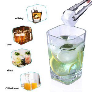 Set di cubetti di ghiaccio riutilizzabili senza BPA per uso alimentare blu quadrato Non diluibile da Bar whisky Vodka cocktail di caffè in plastica - Product Image 4