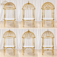 Suspension moderne et durable en forme de dôme rond avec pendentif en cristal, cadre en métal doré effet miroir, pour table de mariage et de salle à manger, mobilier d'hôtel et usage en restauration