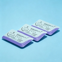 Sutures résorbables Polyglactin 910 pour hôpitaux vétérinaires, 2/0 3/0, pour animaux (chiens, chats), usage vétérinaire, chirurgie, diverses formes d'aiguilles, OEM