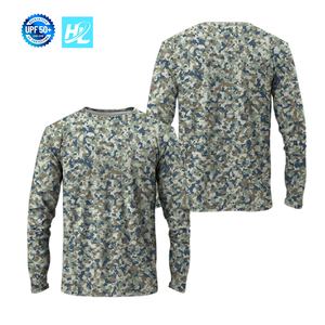 Camiseta de Pesca para Hombre, Ligera, Transpirable, de Secado Rápido, con Protección Solar <span class=keywords><strong>UPF</strong></span> 50, Manga Larga, Estampado por Sublimación, Tallas Grandes para Adultos - Product Image 5