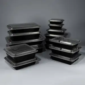 Best Seller To Go Containers Food Disposable Clear Meal Prep Containers 3 Compartment Lunch Box