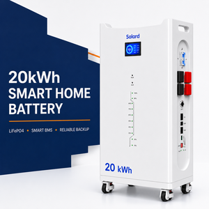 Batterie onduleur empilable 20 kWh pour appareils électroménagers 51,2 V 400 Ah LiFePO4 6,2 kW Hybride avec BMS intelligent CAN/WiFi RS485 et surveillance 8000 cycles - Product Image 2