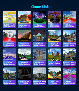 YHY Nueva Producción de Equipos de Parque de Atracciones 9D, <span class=keywords><strong>Simulador</strong></span> de Silla de Montaña Rusa Interior en Miniatura con Realidad Virtual para Parques Temáticos - Product Image 5