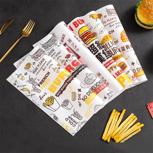 Wholesale Food-Grade Waxed <b>Greaseproof</b> Custom Printed Logo Sandwich Cookie Packaging Baking Resistant Oil Hamburger Fried - Product Image 2