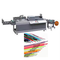 JDZ-2001 otomatis Satin pita sutra layar Label mesin cetak harga garmen perawatan Label layar Printer Press
