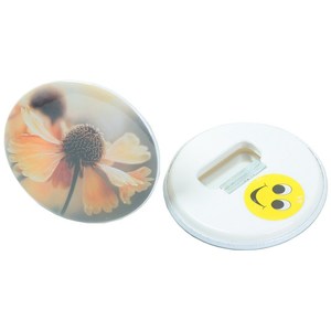 קידום מכירות מותאם אישית הדפסה כפתור תג פותחן מתכת פח tinploer 58 מ "מ פותחן כפתור תג עם מגנט - Product Image 5