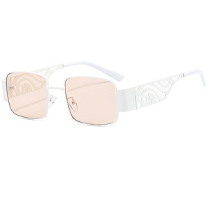 Psn <b>Square</b> <b>Sunglasses</b> Full Rim UV400 Fashion Unisex Outdoor Adult Metal Frame - Product Image 2