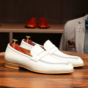 Chaussures habillées formelles pour hommes en cuir de vache véritable fait main de qualité supérieure, lacets, antidérapantes, imperméables, respirantes, légères, pour le bureau - Product Image 1