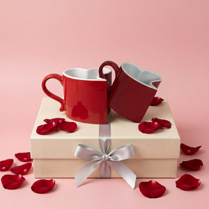 2026 Hot Selling European Porcelain High-Temperature Resistant <b>Heart</b>-<b>Shaped</b> Coffee Mug Dishwasher Microwave Safe Food Safe - Product Image 3