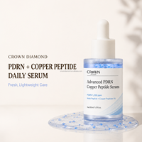 Sérum Coréen Régénérant au Cuivre et Peptides PDRN pour une Peau Éclatante, Anti-Âge, Multi-Peptides, Réparateur et Réparateur de Barrière Cutanée, Essence Visage en Verre