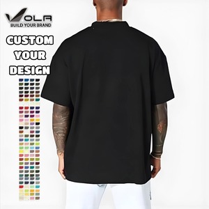 OLA- T-Shirt di Lusso da 300Gsm per Uomo, Unisex, con Stampa Grafica, 100% Cotone, Streetwear, Oversize - Product Image 1