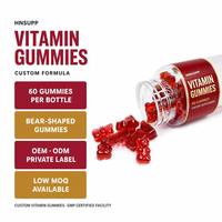 Gummies vitaminées sans sucre personnalisées, fabriquées en usine OEM, pour la supplémentation quotidienne en multiples vitamines