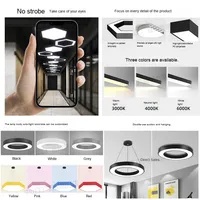 Plafonnier LED moderne CE ROHS pour supermarché, salle de sport, salle de billard, bureau, salon, salle de sport à domicile, centre commercial, hôtel