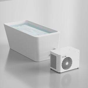 Acrylic Exercise and Fitness Recovery Cold Plunge Tub with WiFi <b>Controls</b> Ozone Cleaning 1HP 1.5HP Chiller - Product Image 1