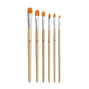 BOMEIJIA Set di 6 <span class=keywords><strong>Pennelli</strong></span> Artistici <span class=keywords><strong>Pennelli</strong></span> per Acquerello Rotondi a Punta in Nylon per <span class=keywords><strong>Pittura</strong></span> a <span class=keywords><strong>Olio</strong></span> - Product Image 4