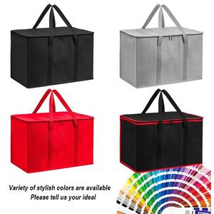 Vente en gros chaude grande capacité sac isotherme réutilisable sac thermos personnalisé étanche sac d'isolation alimentaire Logo modèle de motif géométrique - Product Image 2