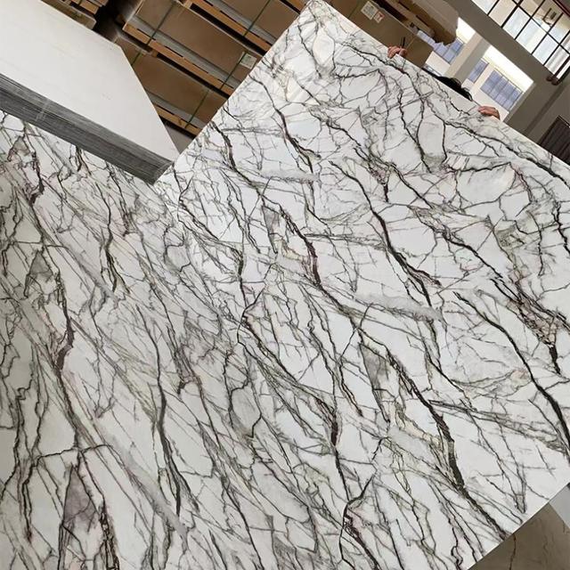 Bingjie Decorative Plates Marble Alternative Pvc Marble Sheet Wall Panel for Sale
