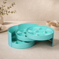 Boîte d'emballage de luxe pour gâteaux de lune circulaires, personnalisable avec logo imprimé, boîte cadeau multicouche pour desserts, biscuits et aliments