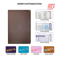 Bible vintage des années 1960 en espagnol avec bords dorés, impression personnalisée d'hymnes, cadeau de retraite pour missionnaire, surface gaufrée
