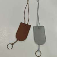 Colliers en cuir PU tendance, accessoires de cou polyvalents, pochettes à clés, pendentifs, colliers pour vêtements, accessoires assortis