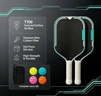 Ensemble de raquettes de pickleball, surface texturée mate, kit de pickleball professionnel pour l'entraînement en club, distributeurs en gros
