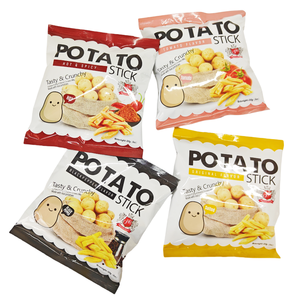 عبوة بلاستيكية مطبوعة بشكل جيد للبطاطس المقلية الساخنة ، فيلم بسكويت الحلوى والشوكولاتة المنتفخة ، لفائف خبز مختوم - Product Image 6