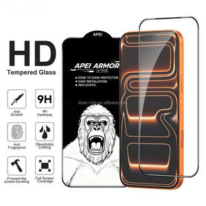 Protector de Pantalla Golden Armor Plus HD de Vidrio <span class=keywords><strong>Gorilla</strong></span> para <span class=keywords><strong>iPhone</strong></span> 17 Pro <span class=keywords><strong>Max</strong></span> 16 15 13, Cristal Templado Antirrayas con Impresión de Seda 9H - Product Image 2