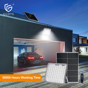 100W 200W 300W Super Bright Solar <b>Flood</b> <b>Light</b>, 3000lm & Large 30AH Battery, IP65 for Outdoor Stadium and Farm Lighting - Product Image 1